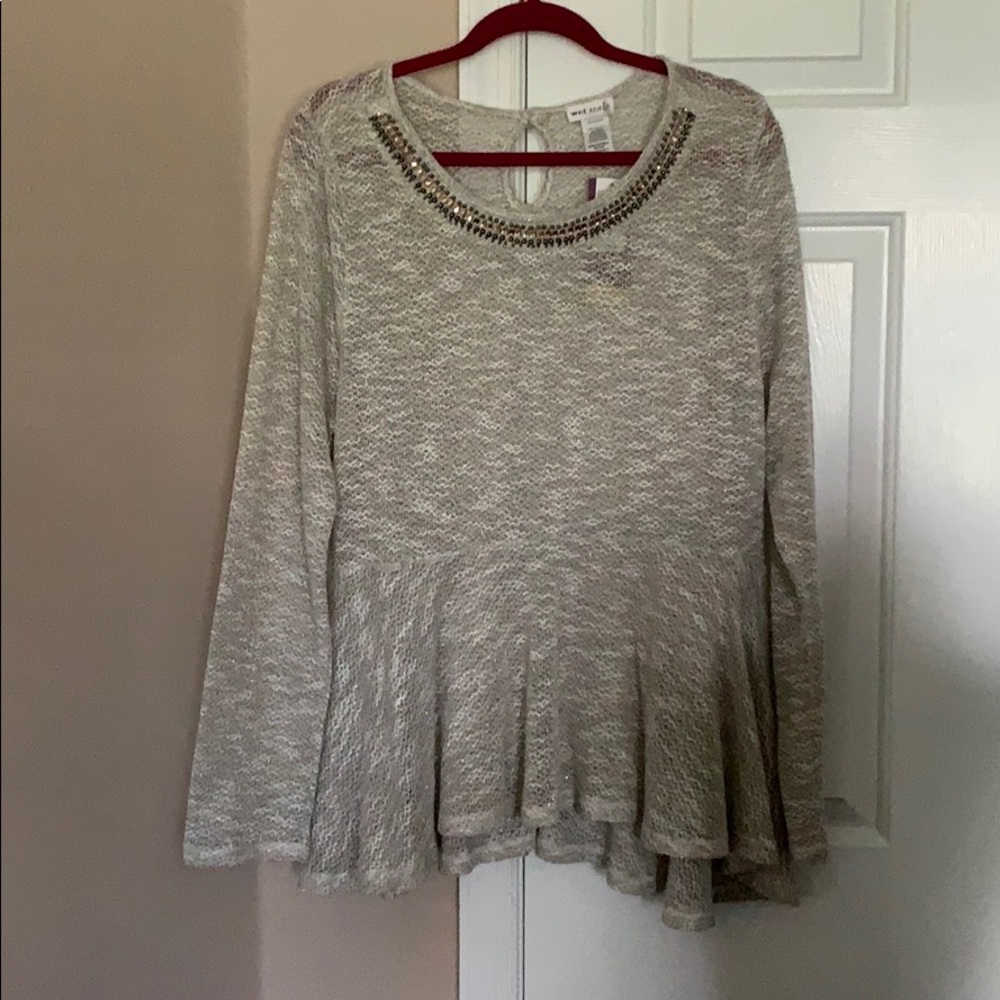 Peplum Sweater NWT
